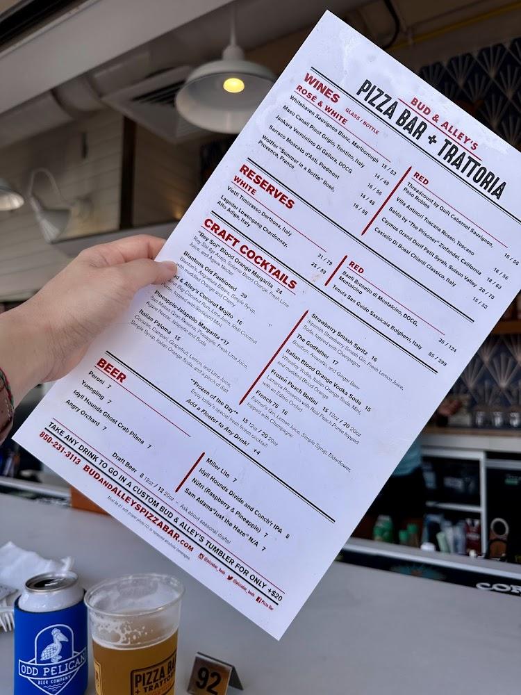 Bud & Alley's Pizza Bar + Trattoria Menu image 4