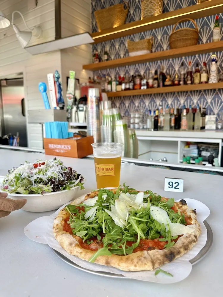 Pizza and Salad